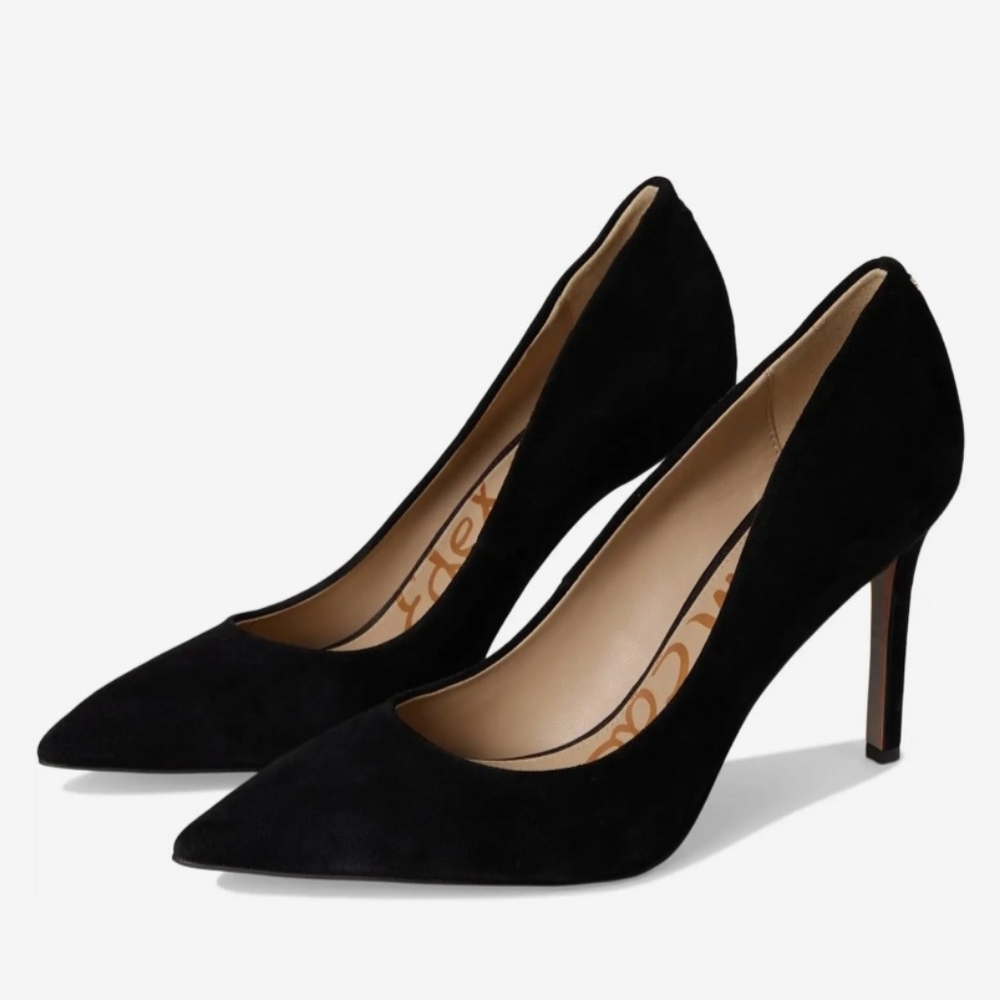 Womens Black Suede Pumps